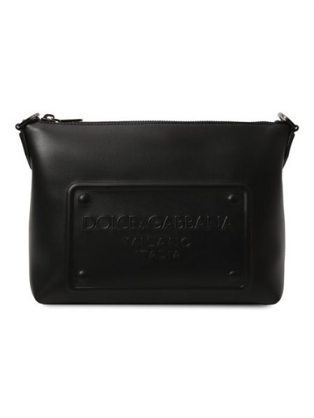 Черная кожаная сумка Dolce & Gabbana