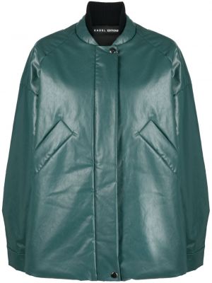 Giacca bomber di pelle Kassl Editions verde