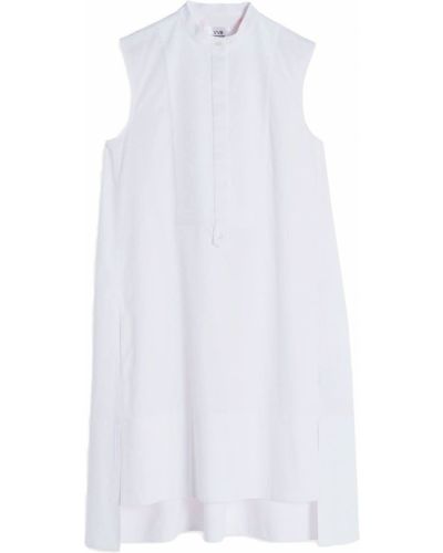 Vestido sin mangas ajustado Victoria Victoria Beckham blanco