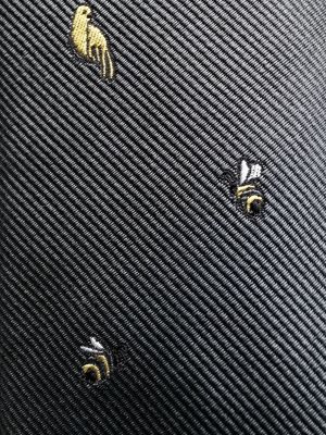 Šilkinis kaklaraištis Thom Browne pilka