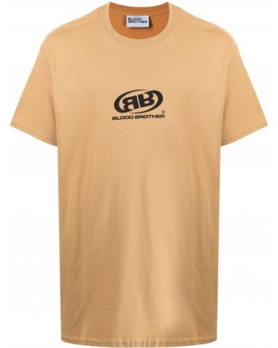 Camiseta con estampado Blood Brother marrón
