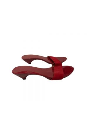 Wildleder sandale Hermès Vintage rot