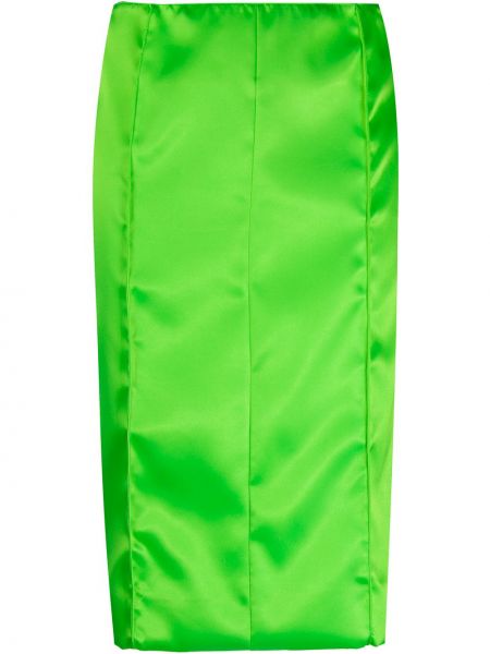 Falda midi con cremallera Kwaidan Editions verde