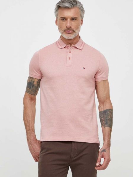Тениска с дълъг ръкав Tommy Hilfiger розово