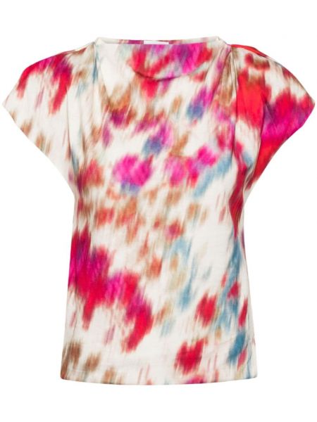 Тениска с принт с абстрактен десен Isabel Marant