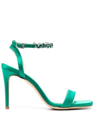 Sandale de cristal P.a.r.o.s.h. verde