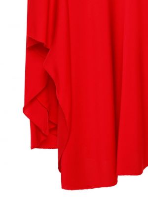 Asimetriškas šilkinis sijonas Nicholas raudona