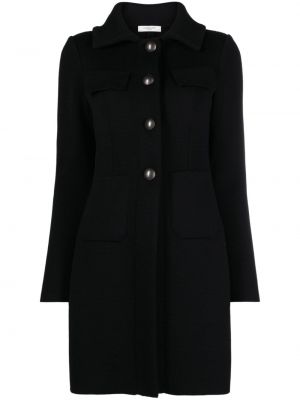 Manteau en laine Charlott noir