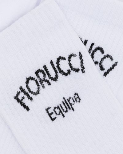 Calcetines con estampado Fiorucci blanco