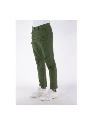 Spodnie slim fit Dsquared2 zielone