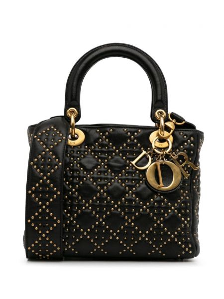 Τσάντα με καρφιά Christian Dior Pre-owned μαύρο