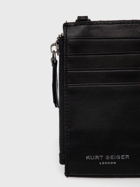 Kožená peněženka Kurt Geiger London černá