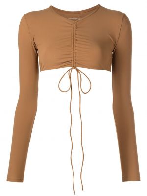 Crop top Christopher Esber brun