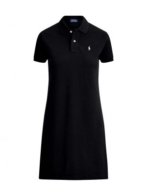 Платье-поло с короткими рукавами из хлопковой сетки Polo Ralph Lauren черный
