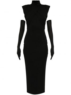 Μίντι φόρεμα De La Vali μαύρο