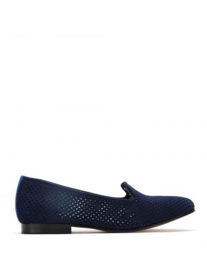 Pantofi loafer din piele de căprioară Blue Bird Shoes albastru