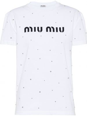 Camiseta Miu Miu blanco