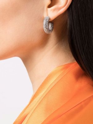 Ohrring mit kristallen Amina Muaddi silber
