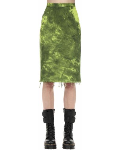 Джинсовая юбка Marques'almeida, зеленая