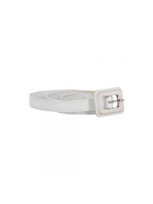 Cinturón de cuero Dior Vintage blanco
