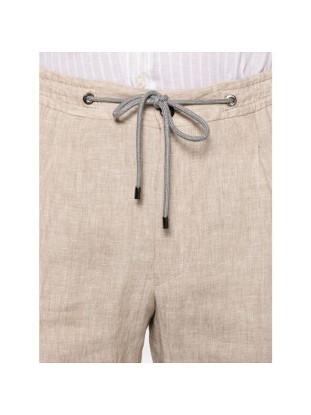 Pantalones chinos de lino Corneliani beige