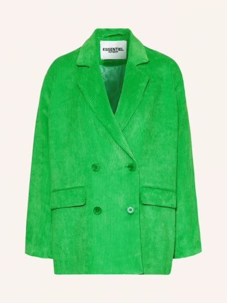 Вельветовый пиджак Essentiel Antwerp зеленый