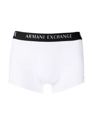 Boxershorts mit print Armani Exchange weiß