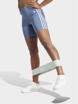 Slim fit priliehavé športové šortky Adidas modrá