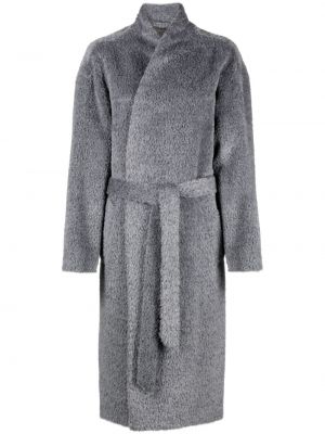 Vlnený kabát Isabel Marant sivá