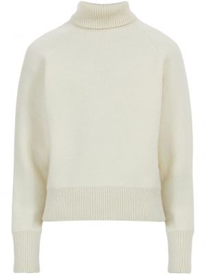 Sweter wełniany Ferragamo biały