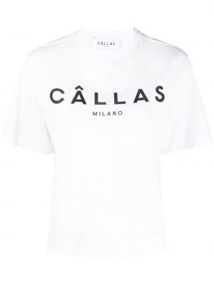 T-shirt con stampa Câllas Milano bianco