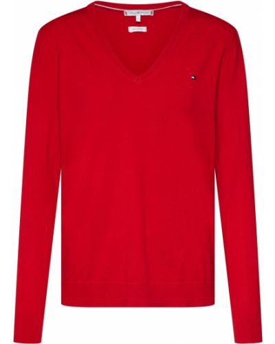 Пуловер Tommy Hilfiger червено