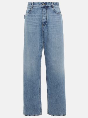 High waist straight jeans Bottega Veneta blau
