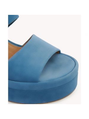 Sandalias de ante Chloé azul
