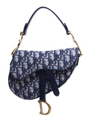 Τσάντα ώμου Christian Dior μπλε