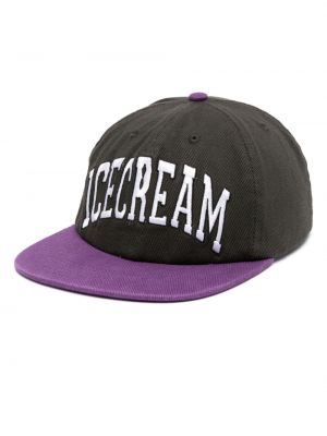 Памучна шапка с козирки бродирана Icecream