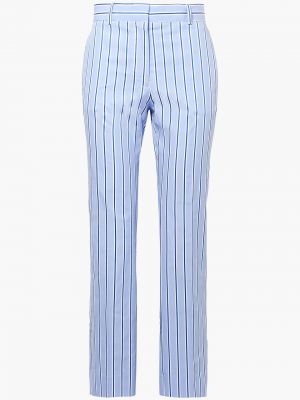 Rovné kalhoty Victoria Victoria Beckham - Modrá
