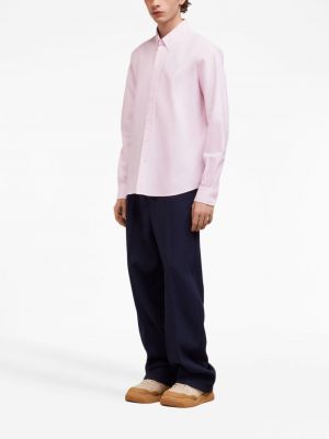 Daunen hemd aus baumwoll Ami Paris pink