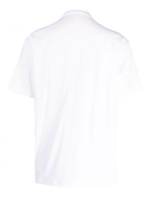 T-shirt aus baumwoll mit print Pushbutton weiß