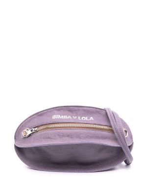 Кожени чанта за ръка Bimba Y Lola виолетово