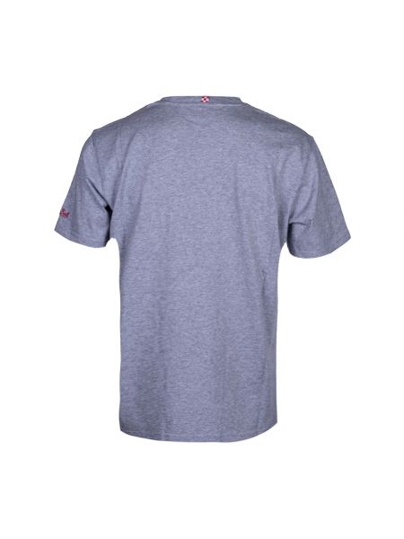 Camiseta de algodón con estampado Mc2 Saint Barth azul