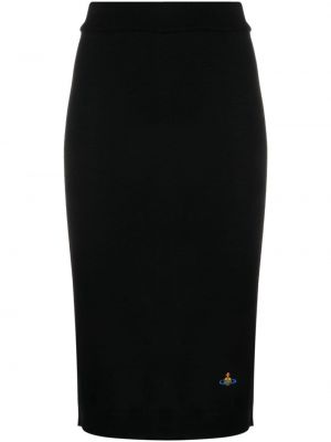 Megztas pieštuko formos sijonas Vivienne Westwood juoda
