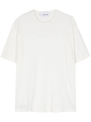 Памучна тениска от креп Costumein бяло
