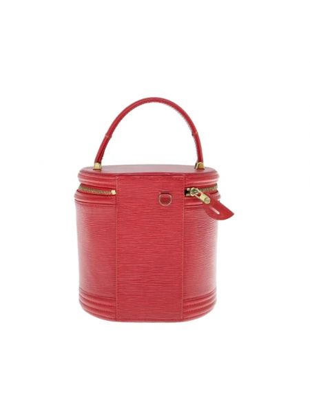 Torba skórzana retro Louis Vuitton Vintage czerwona