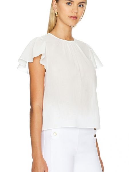 Blusa con volantes Frame blanco