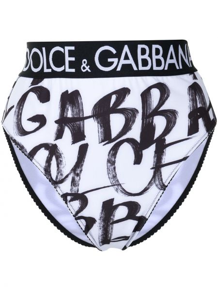 Tangas con estampado Dolce & Gabbana blanco