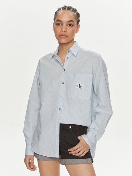 Джинсова сорочка вільного крою Calvin Klein Jeans