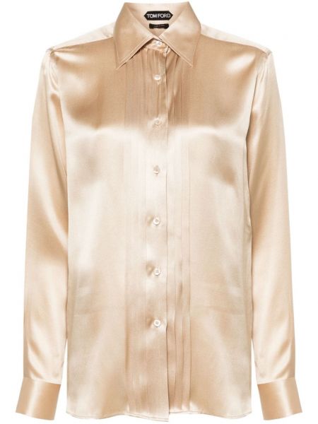 Svilena srajca Tom Ford zlata