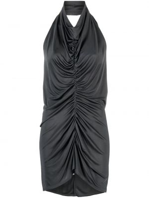 Sukienka koktajlowa drapowana Atlein szara