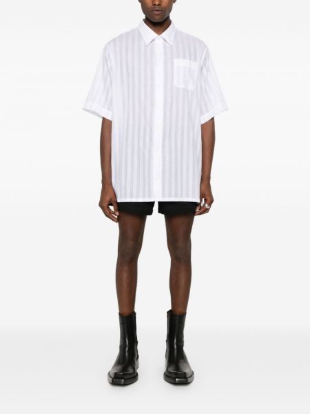 Bavlněná košile s výšivkou Givenchy bílá